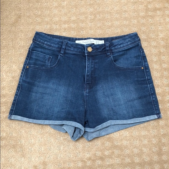 Zara Pants - Denim shorts dark wash